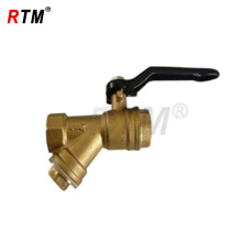 Ball valve with filter